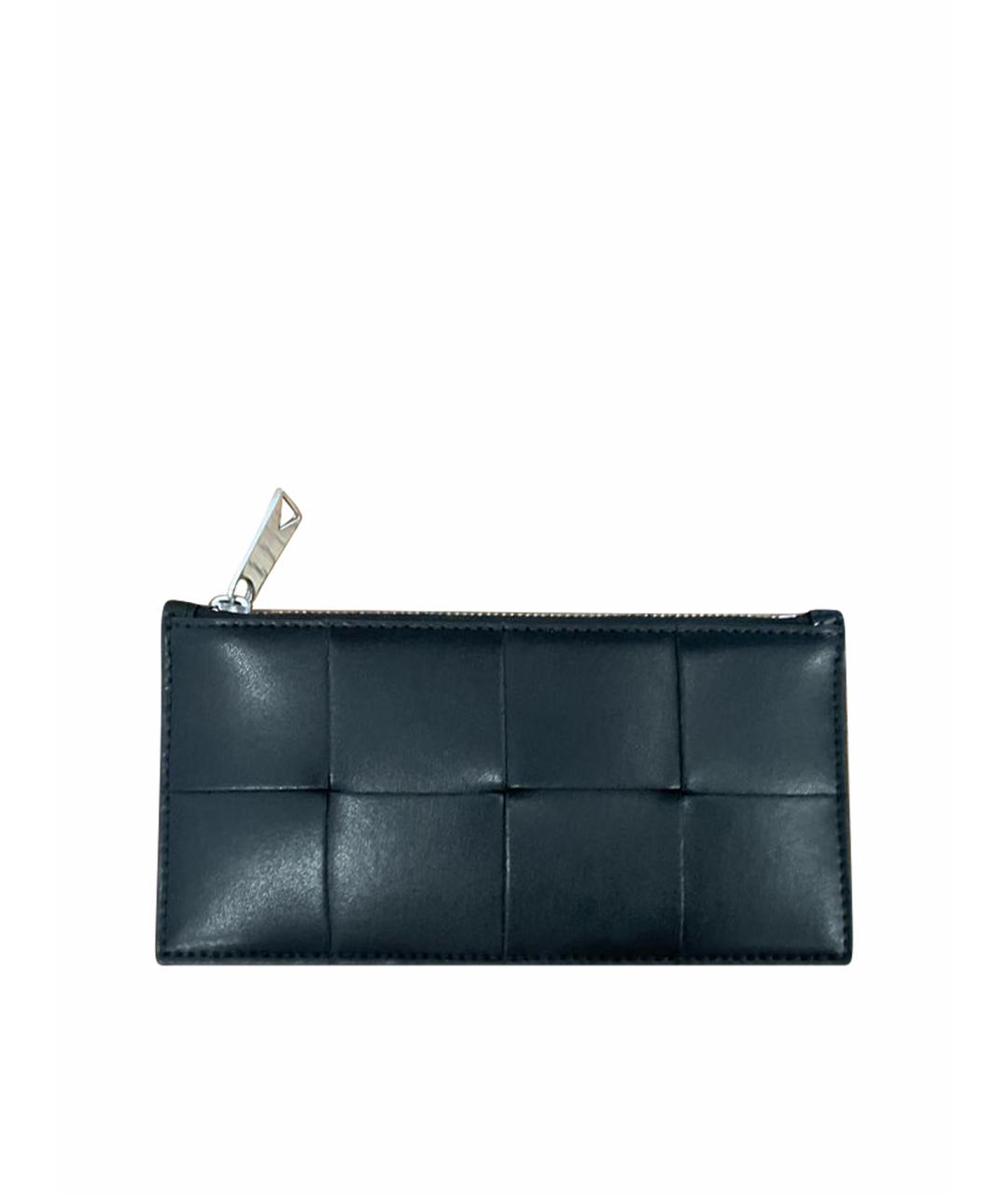 BOTTEGA VENETA Черный кожаный кардхолдер, фото 1