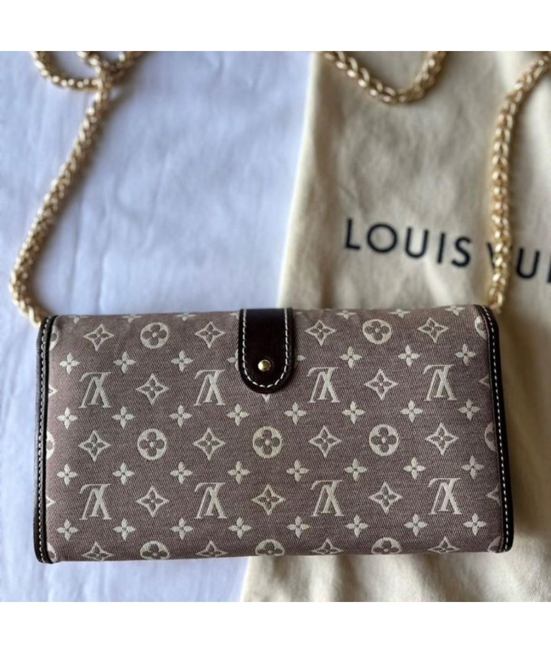 LOUIS VUITTON Коричневый кошелек, фото 3