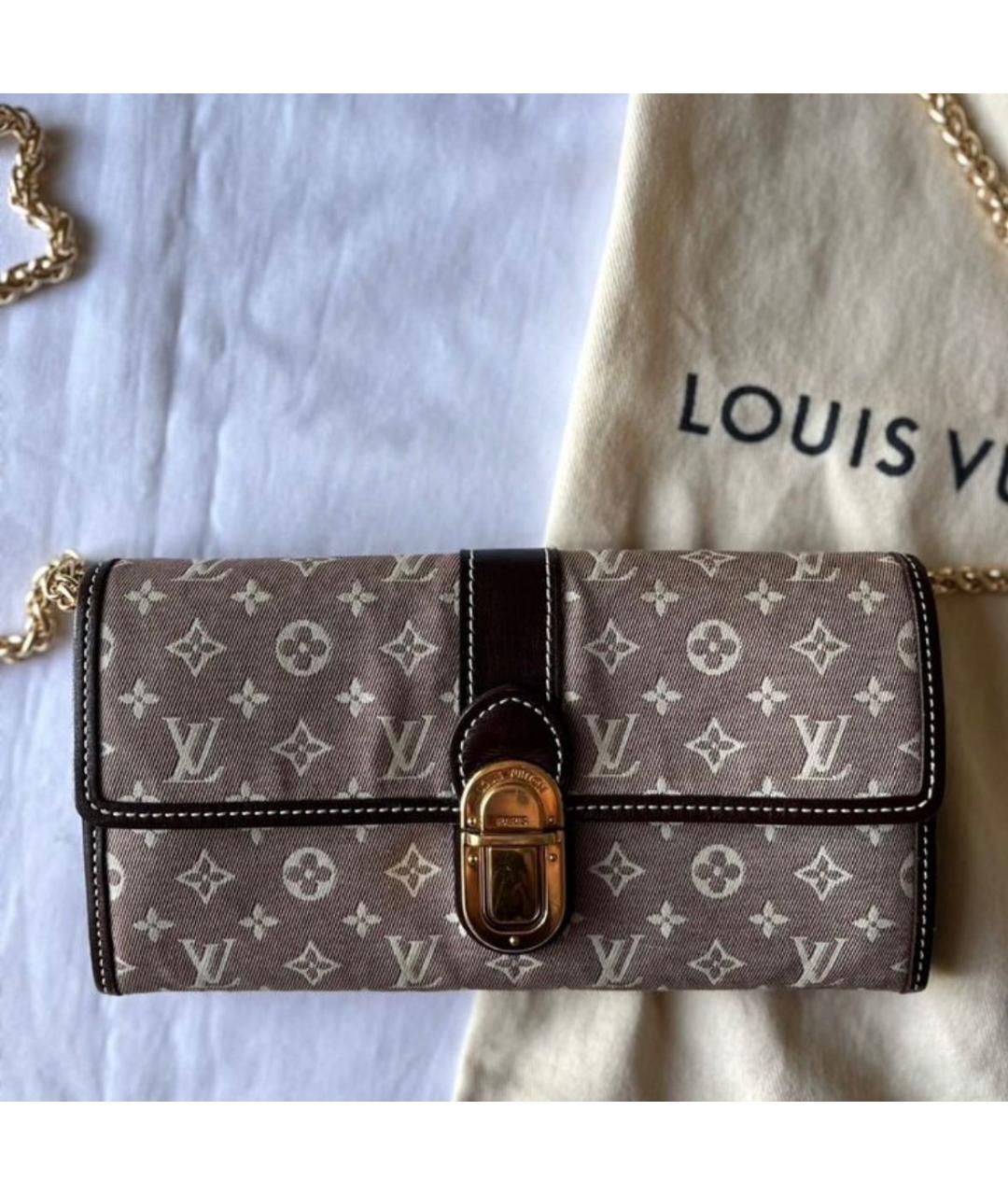 LOUIS VUITTON Коричневый кошелек, фото 5
