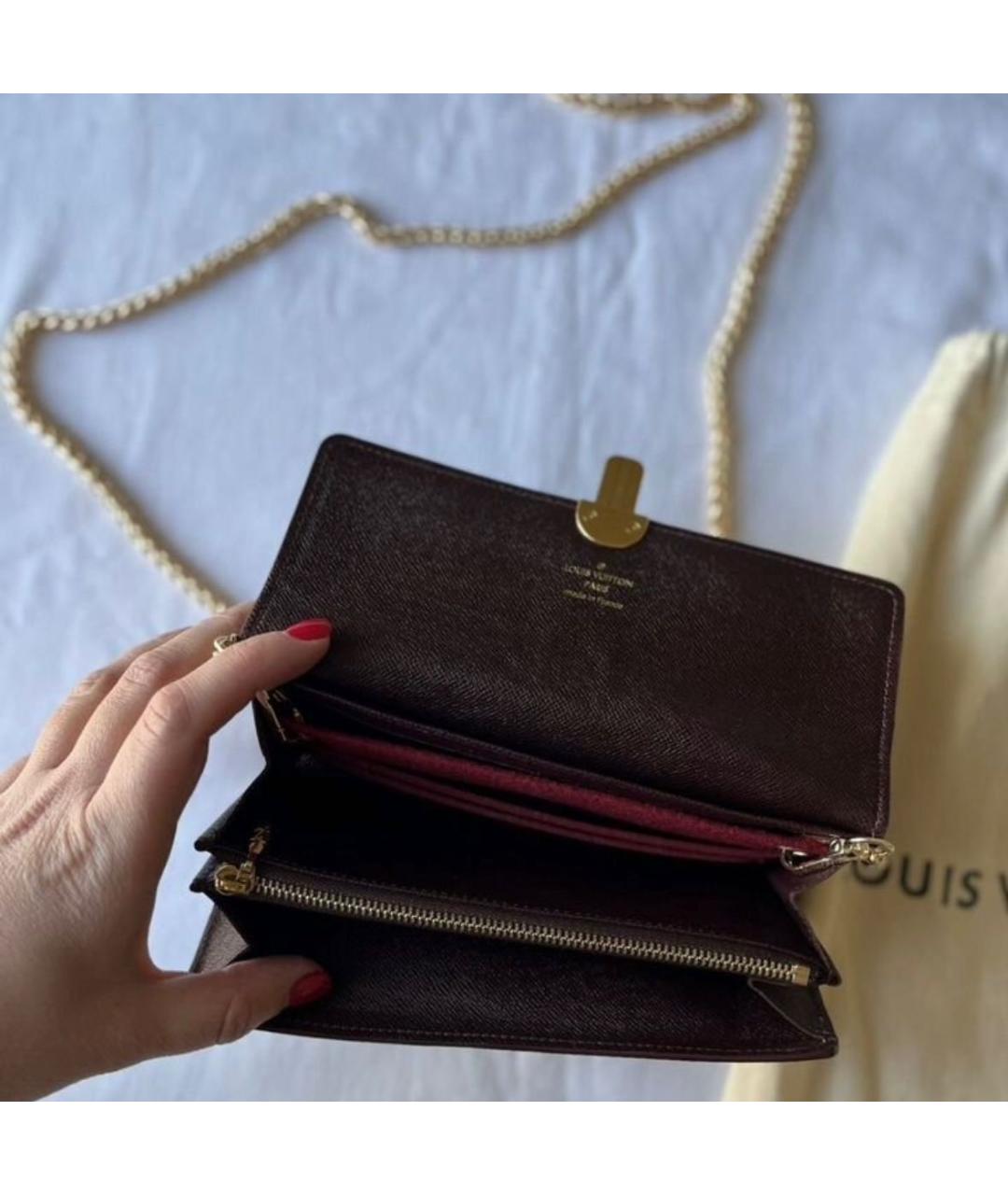 LOUIS VUITTON Коричневый кошелек, фото 4