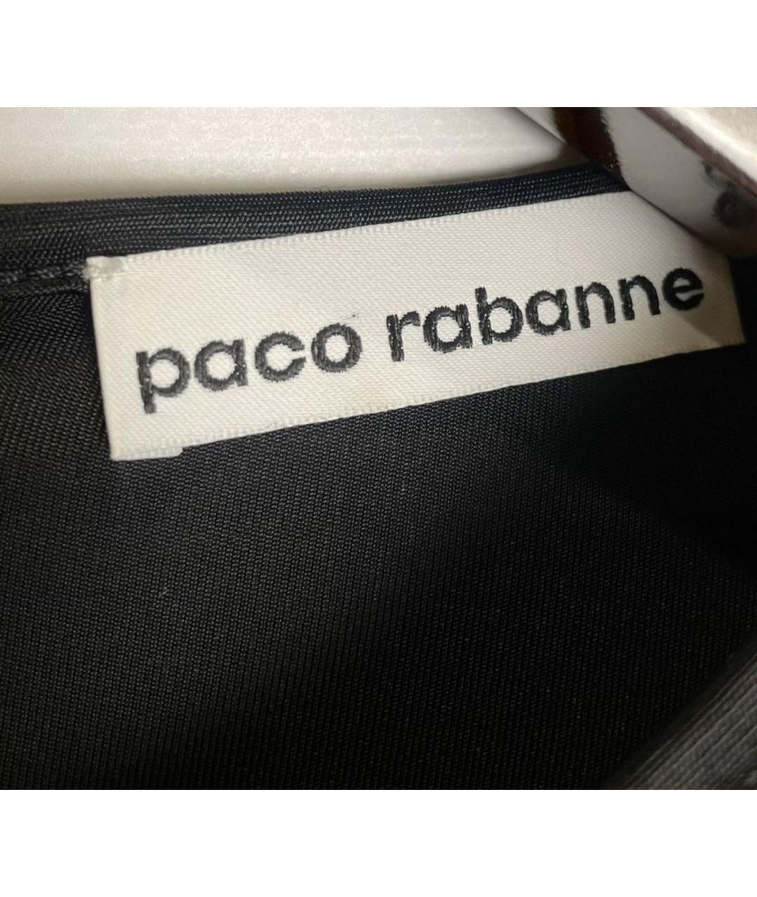 PACO RABANNE Черное вискозное повседневное платье, фото 7