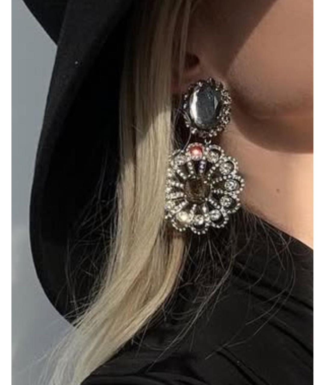 MIU MIU Серебряные металлические серьги, фото 5