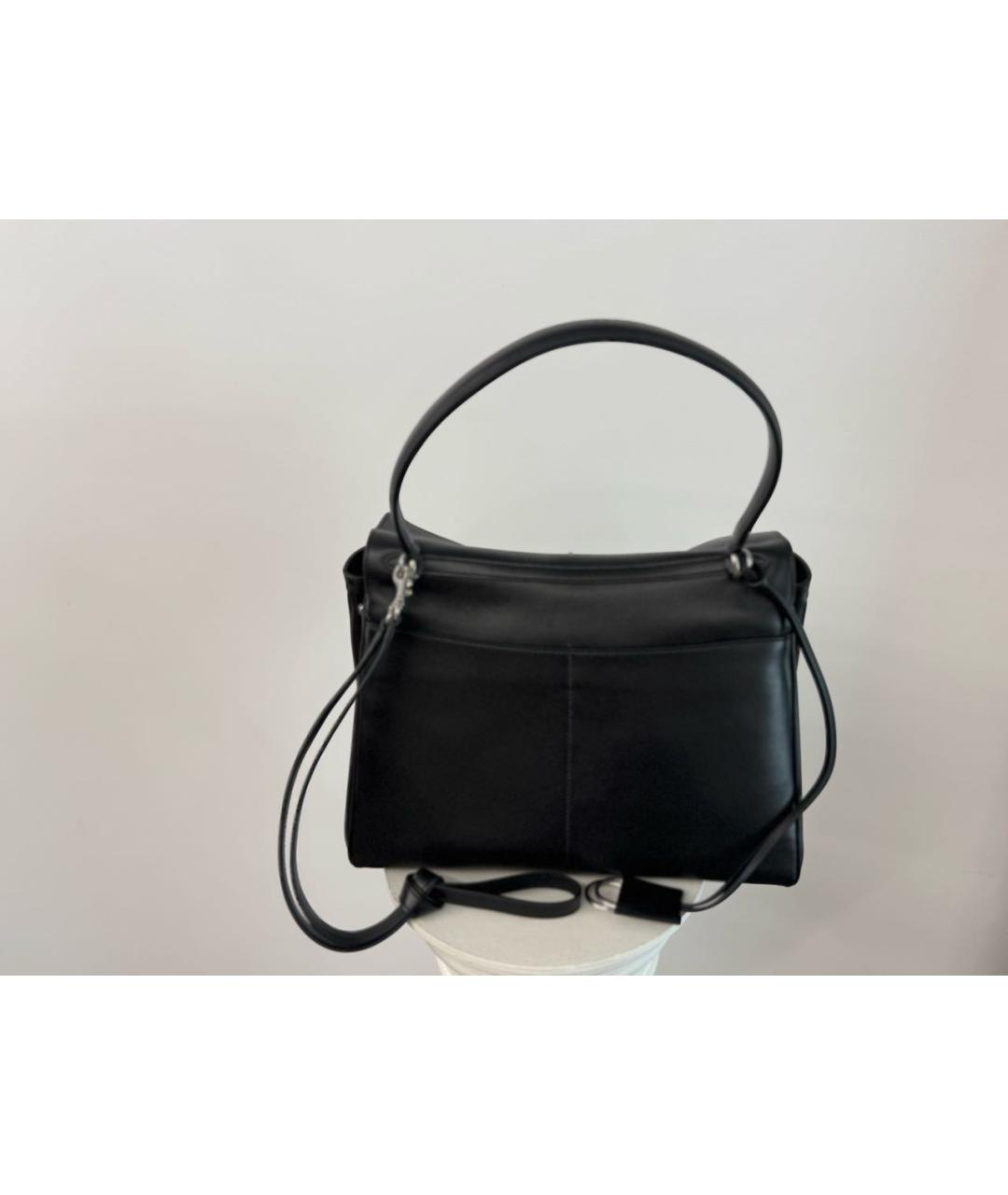 BALENCIAGA Черная кожаная сумка тоут, фото 3