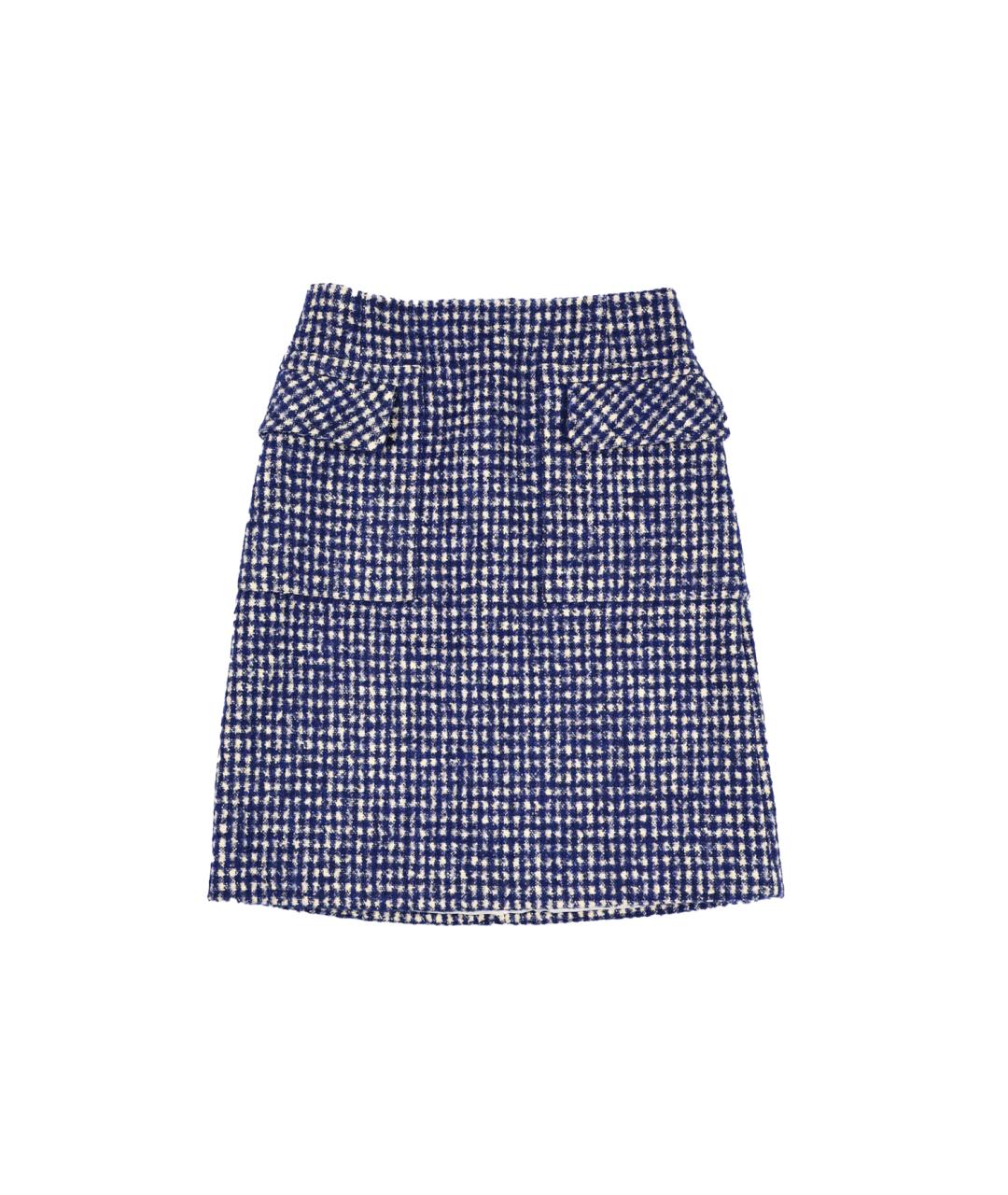 BOTTEGA VENETA Мульти шерстяная юбка миди, фото 1