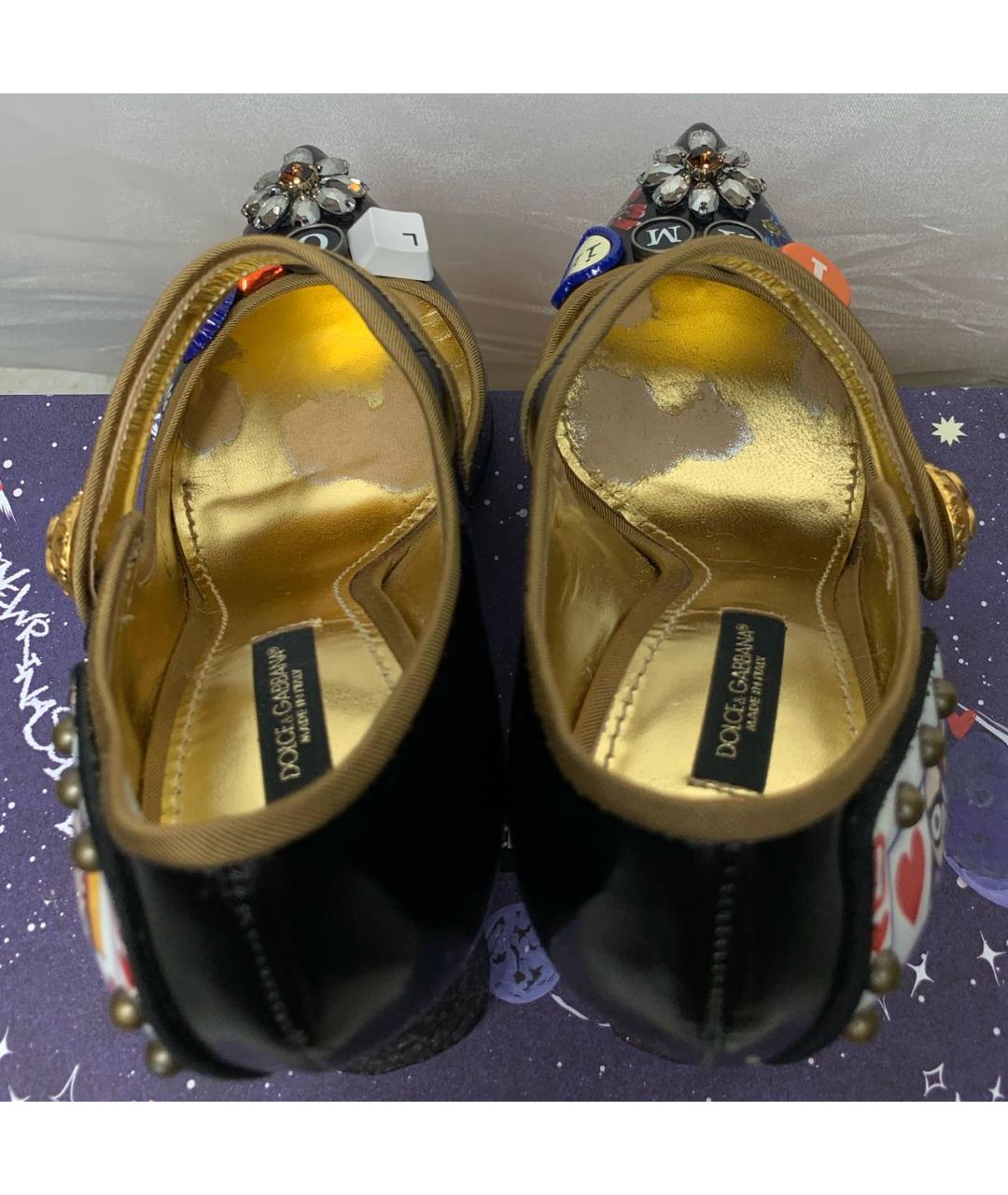 DOLCE&GABBANA Мульти туфли из лакированной кожи, фото 3