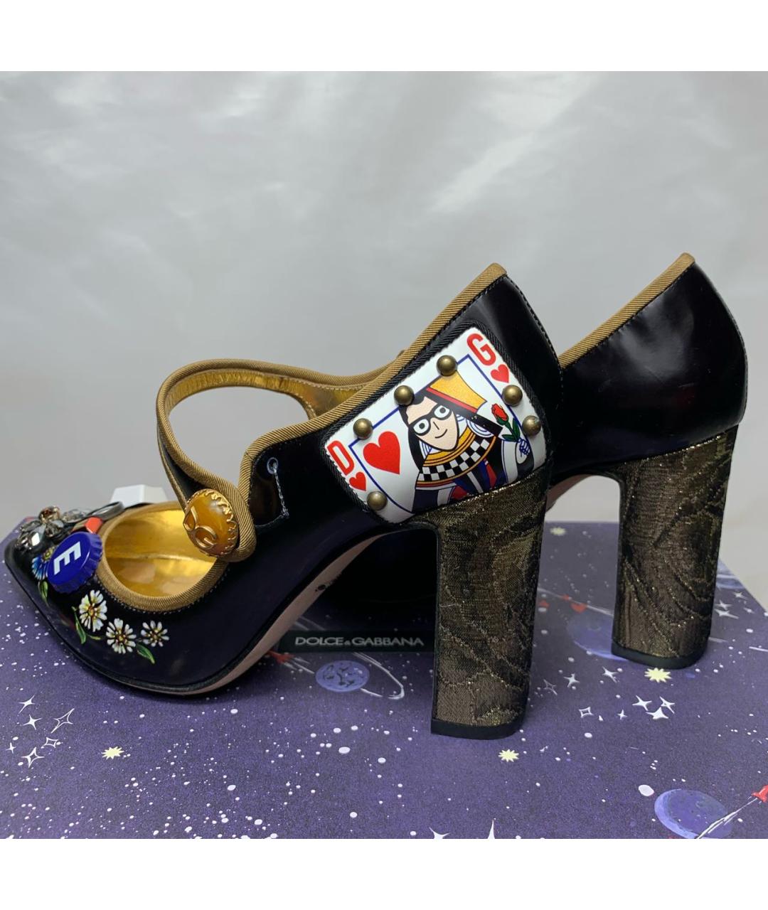 DOLCE&GABBANA Мульти туфли из лакированной кожи, фото 5
