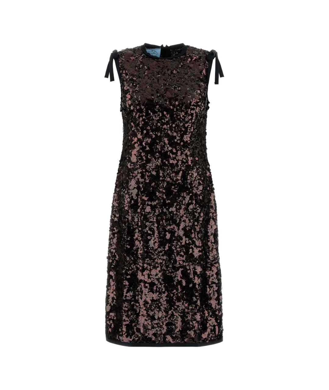 PRADA Мульти шелковое коктейльное платье, фото 1