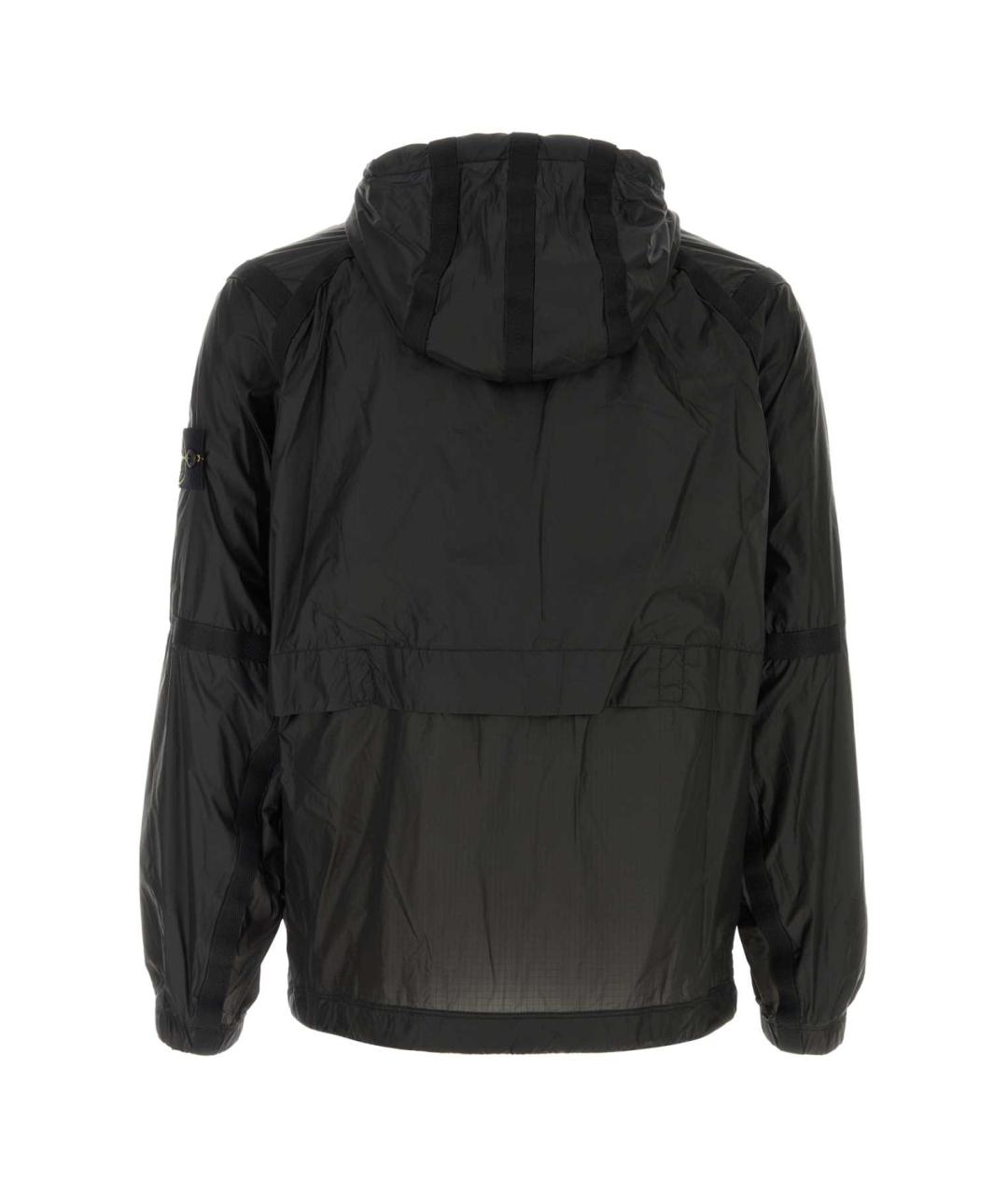 STONE ISLAND Черная полиамидовая куртка, фото 2