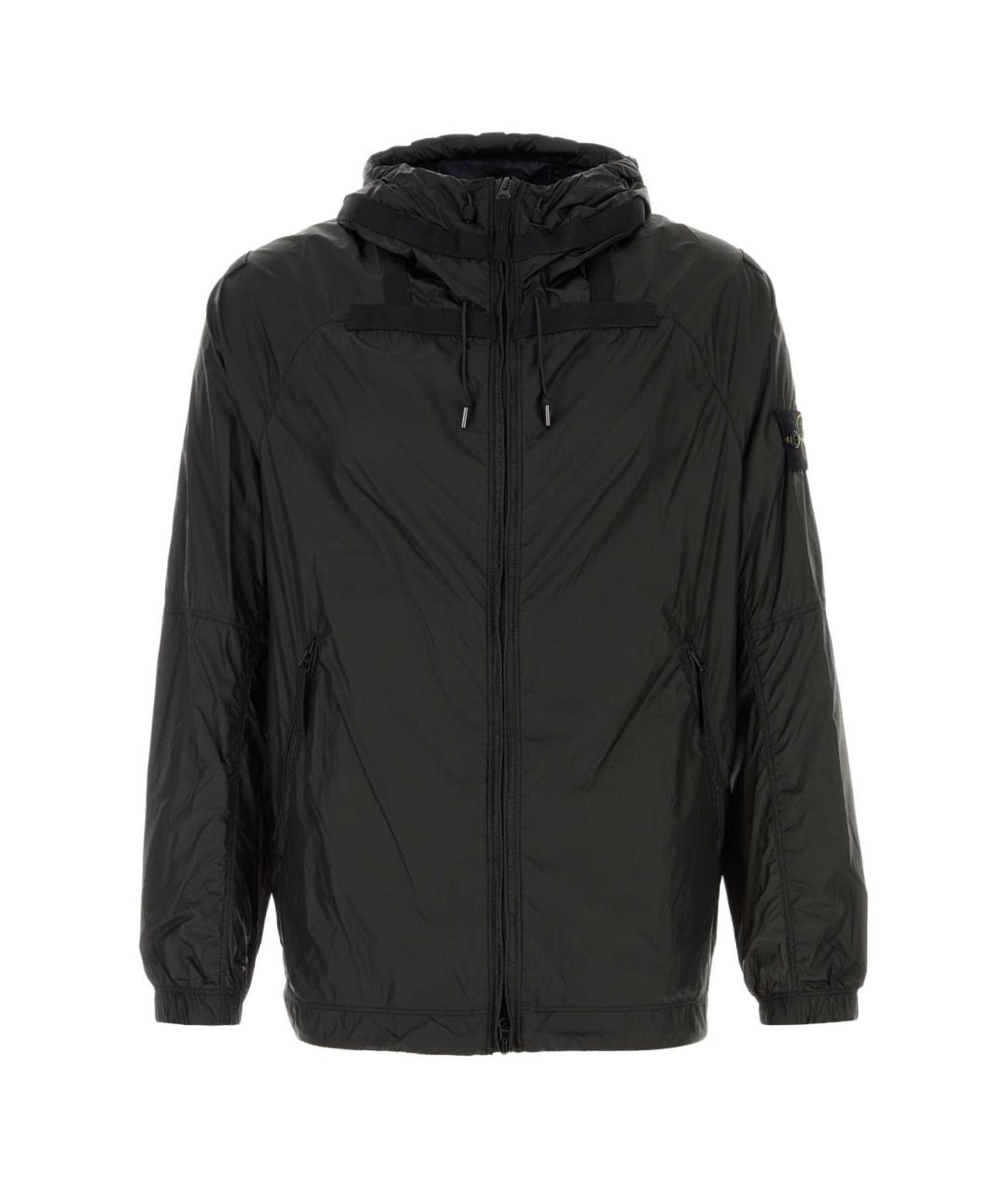 STONE ISLAND Черная полиамидовая куртка, фото 1