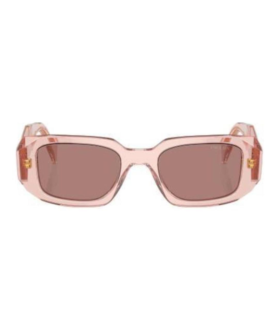 PRADA Розовые пластиковые солнцезащитные очки, фото 2
