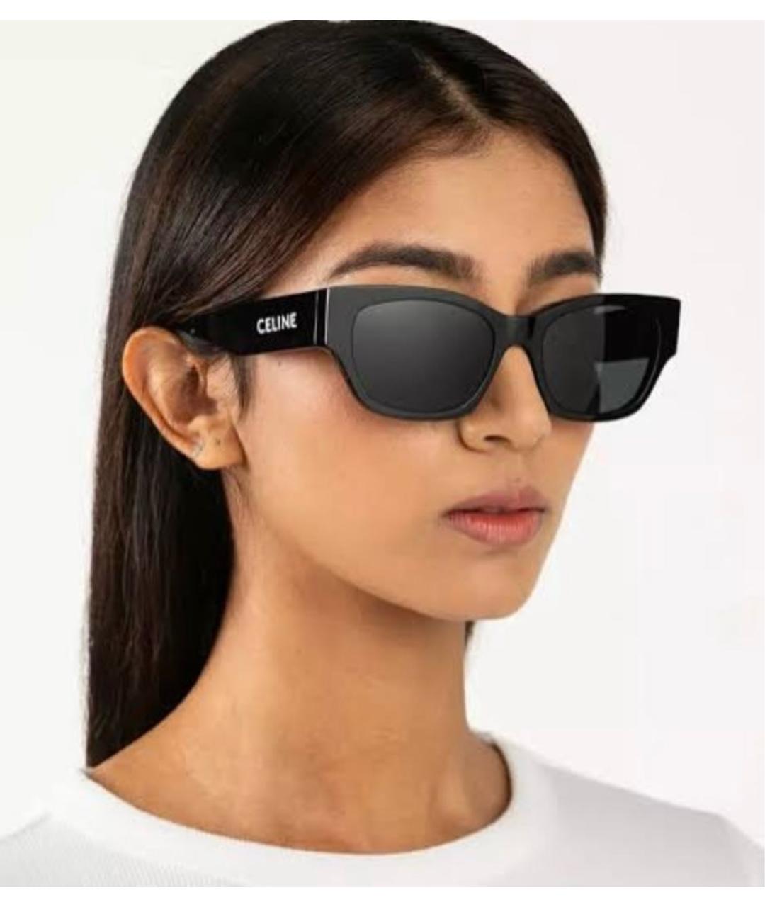 CELINE Черные пластиковые солнцезащитные очки, фото 8