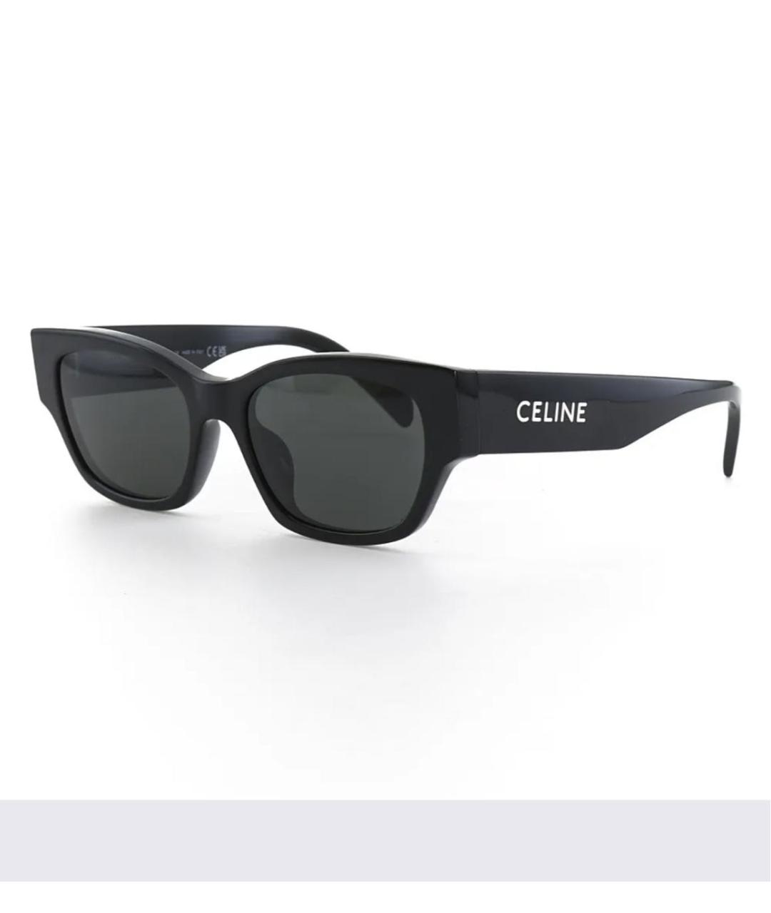 CELINE Черные пластиковые солнцезащитные очки, фото 8