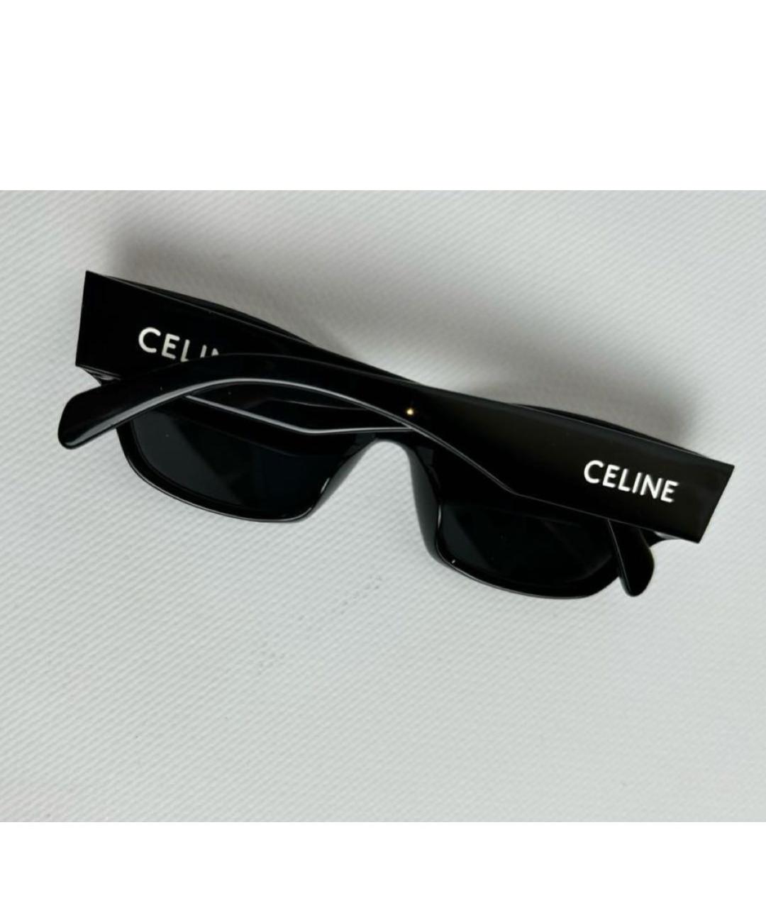 CELINE Черные пластиковые солнцезащитные очки, фото 3