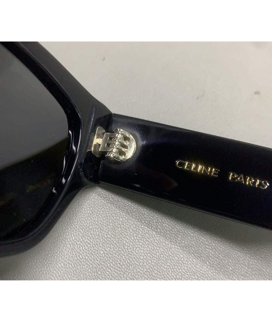 CELINE Черные пластиковые солнцезащитные очки, фото 4