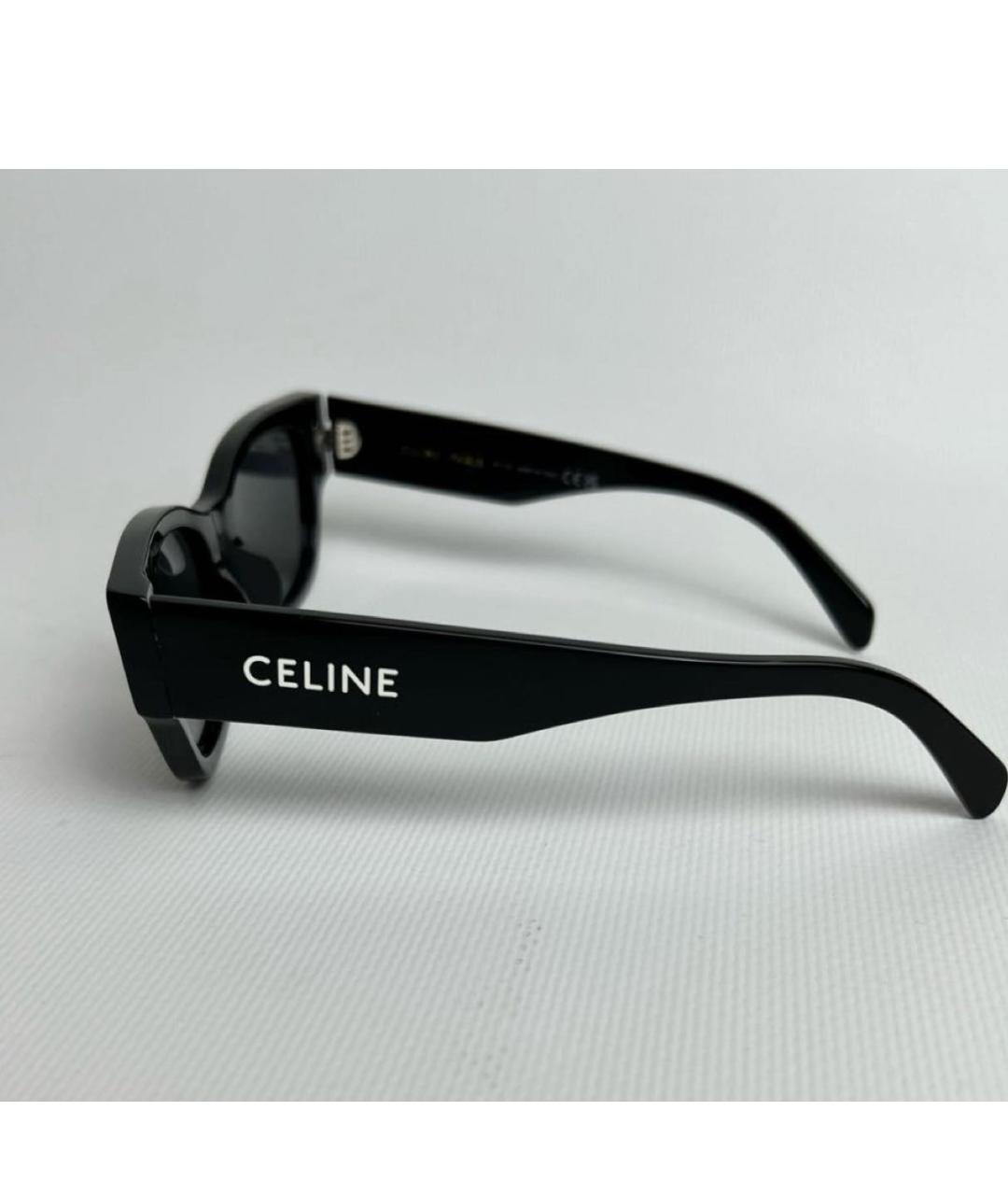 CELINE Черные пластиковые солнцезащитные очки, фото 2