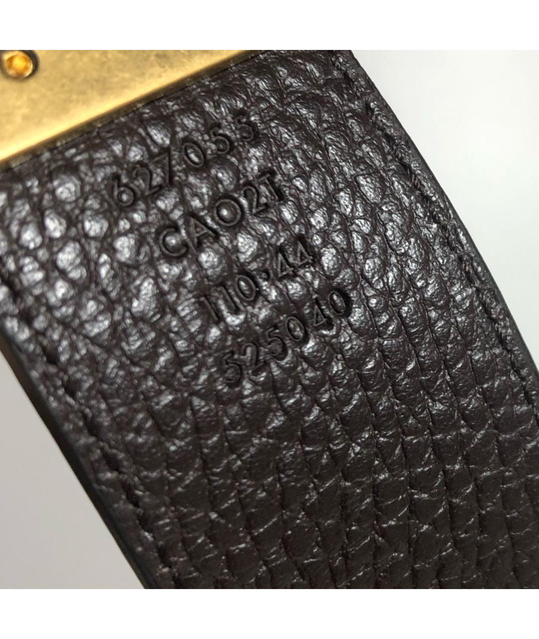 GUCCI Черный кожаный ремень, фото 4