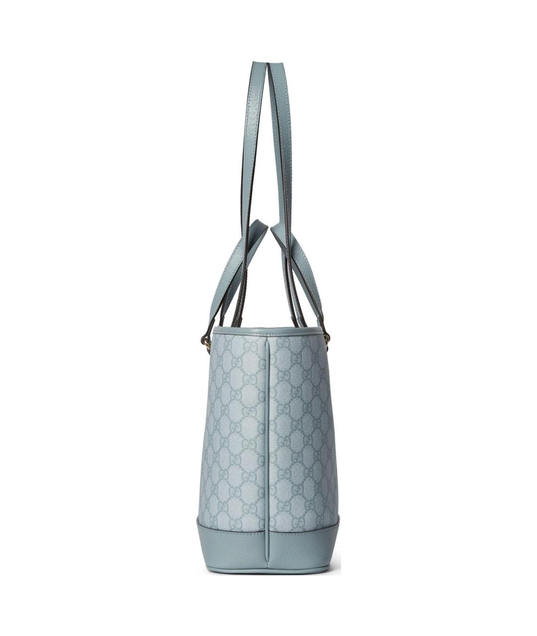 GUCCI Голубая сумка тоут, фото 3