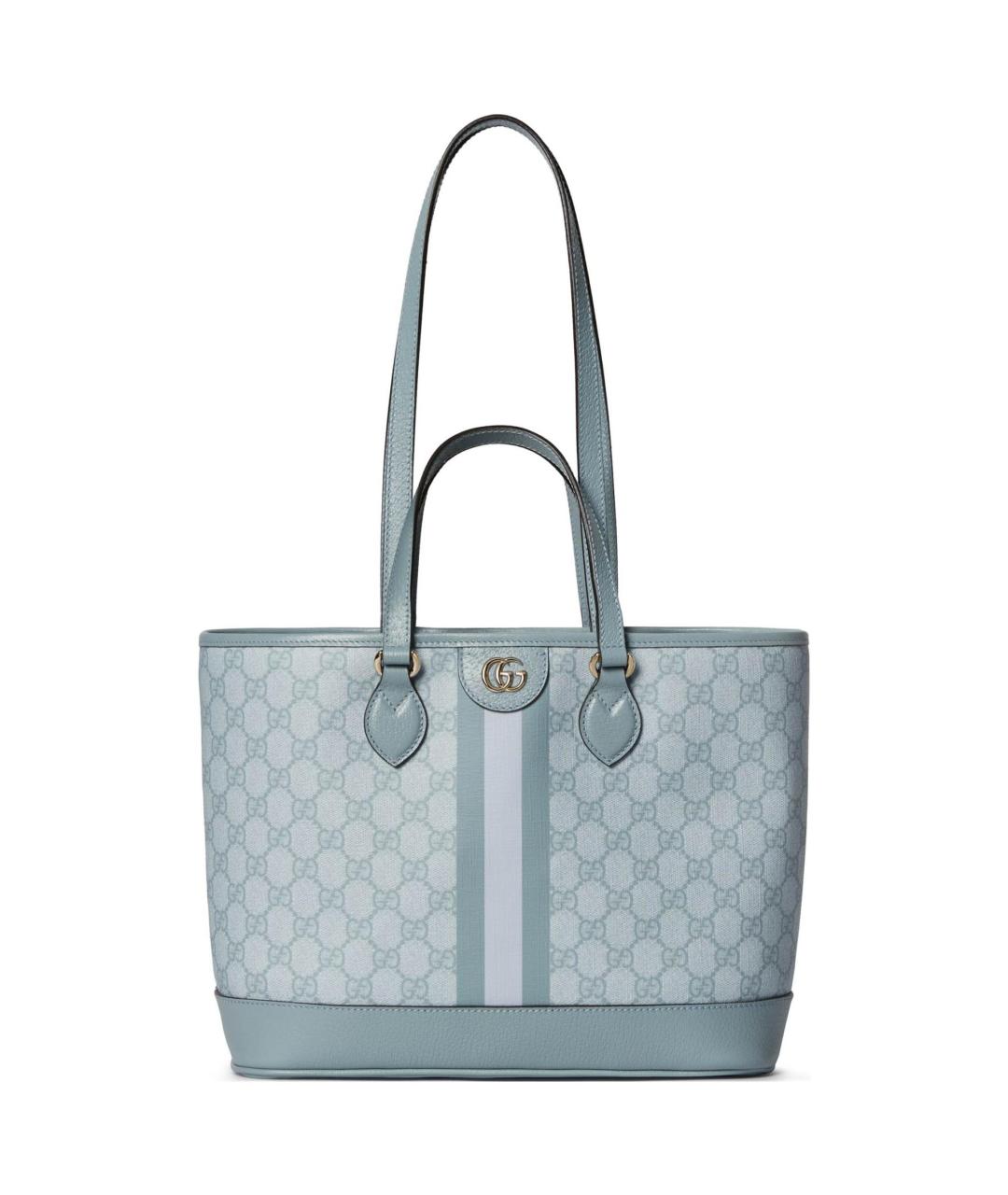GUCCI Голубая сумка тоут, фото 1