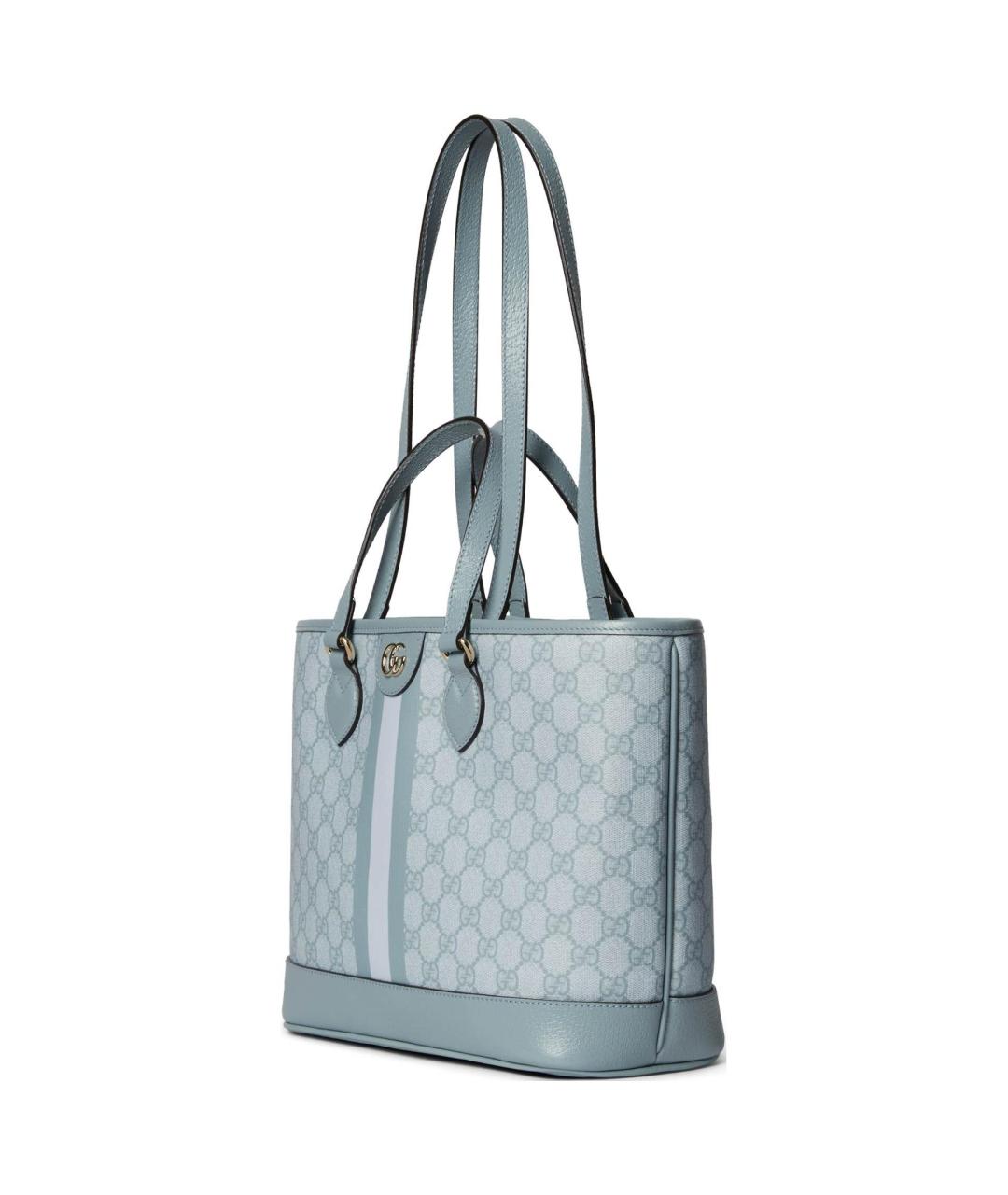 GUCCI Голубая сумка тоут, фото 2