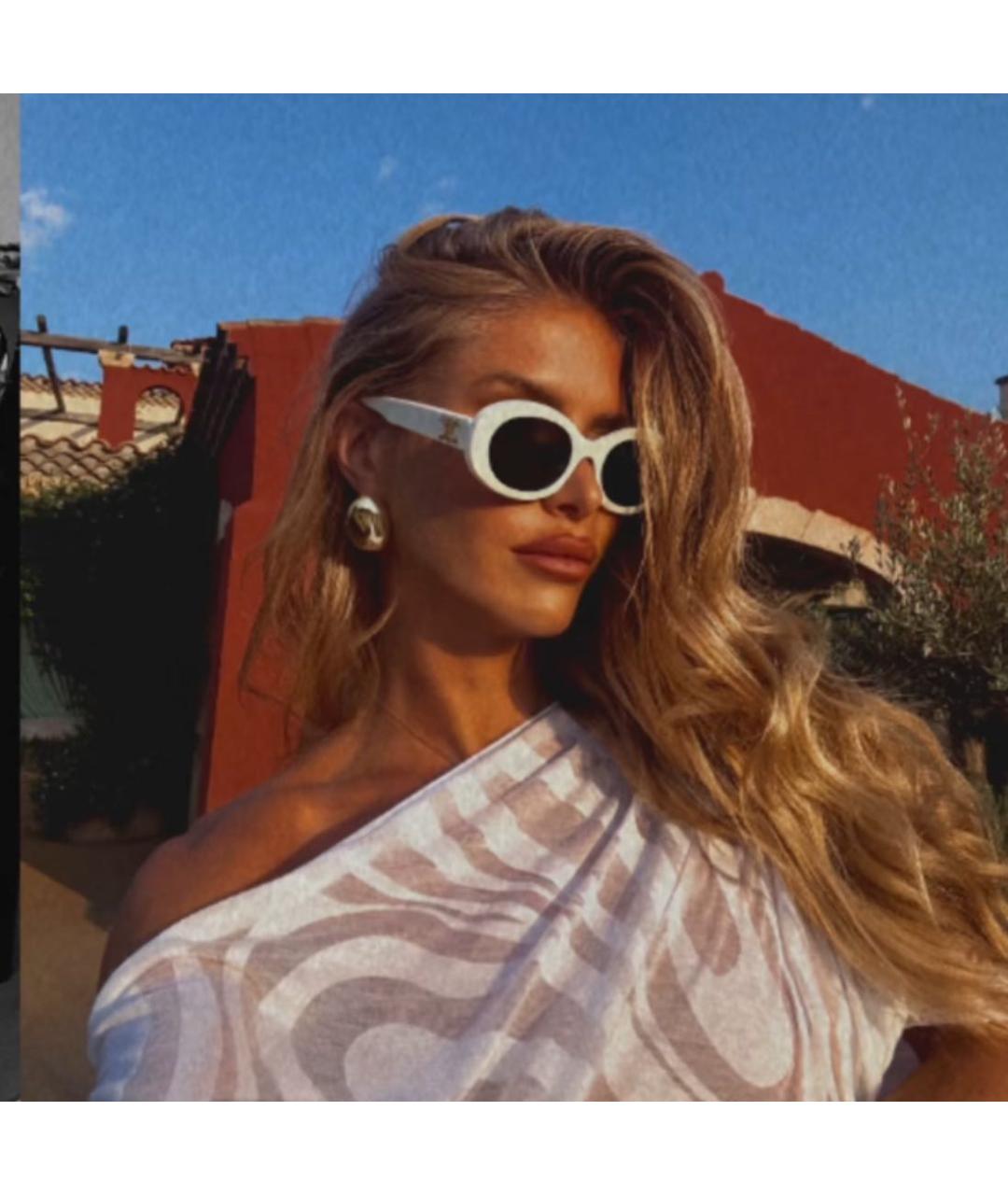 CELINE Белые солнцезащитные очки, фото 8