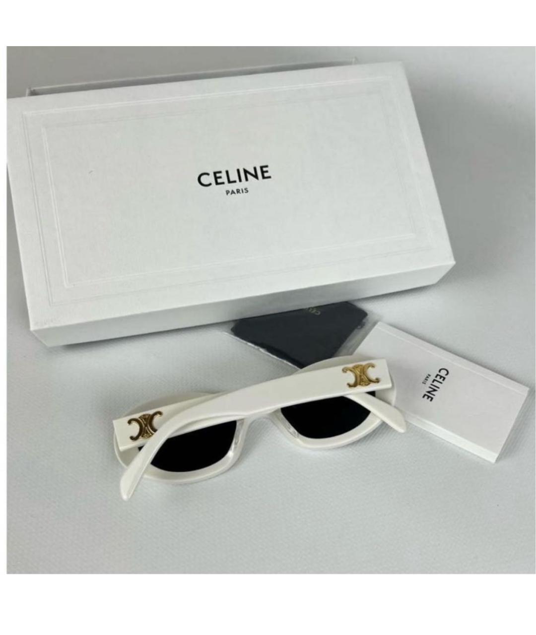CELINE Белые солнцезащитные очки, фото 6