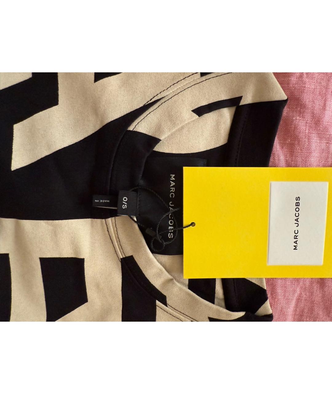 MARC JACOBS Черная хлопковая футболка, фото 2