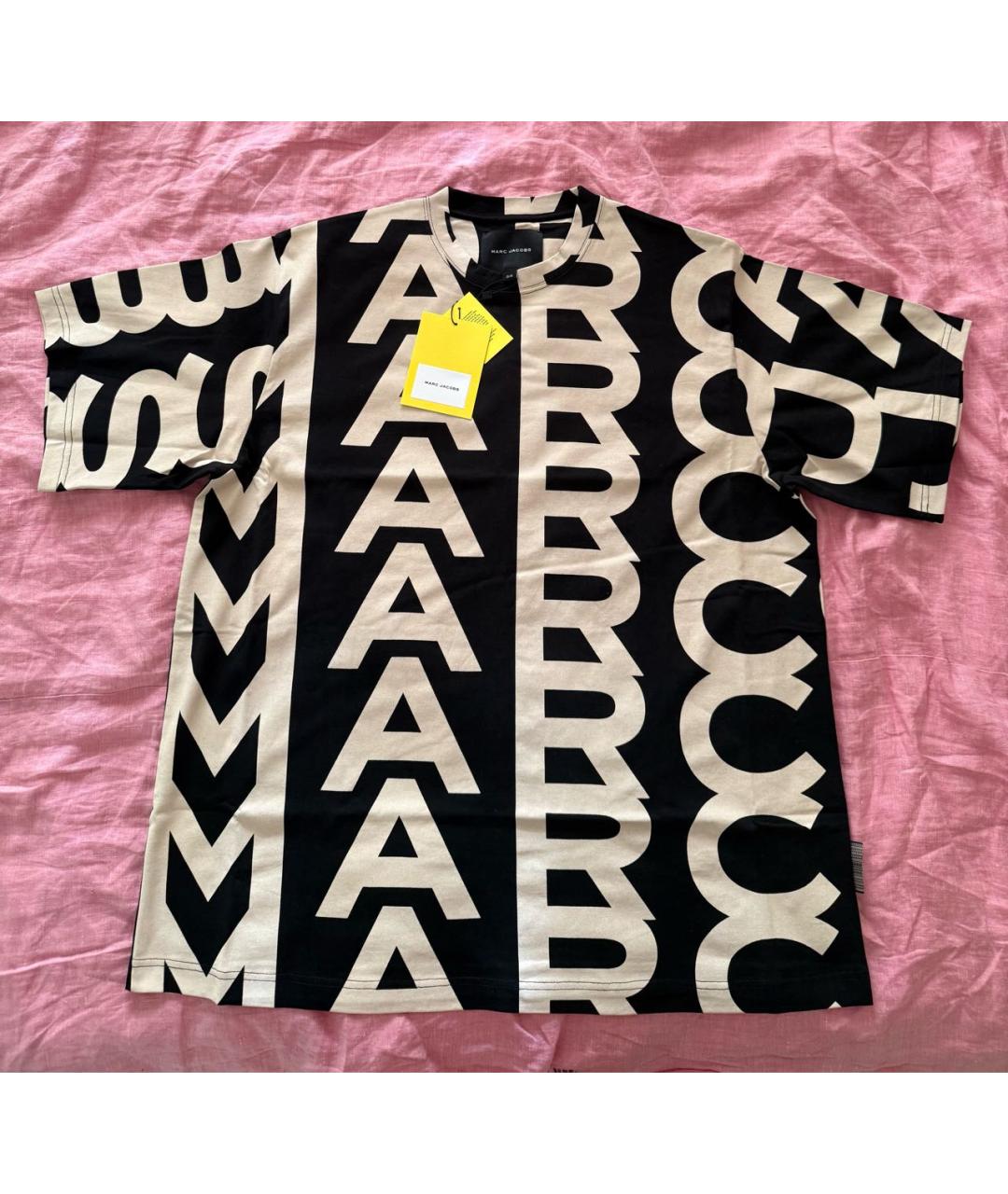 MARC JACOBS Черная хлопковая футболка, фото 3