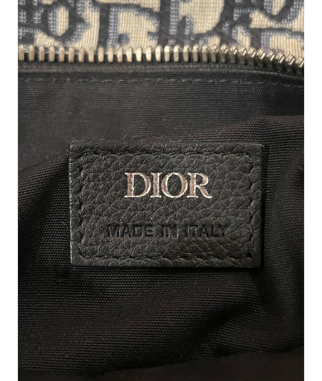 CHRISTIAN DIOR Бежевая тканевая сумка на плечо, фото 7