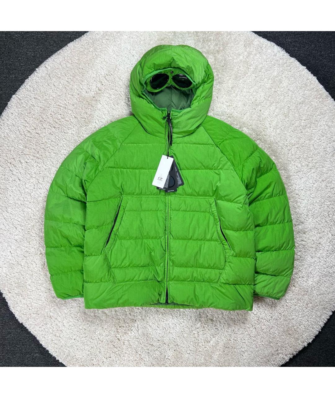 CP COMPANY Зеленый полиамидовый пуховик, фото 9
