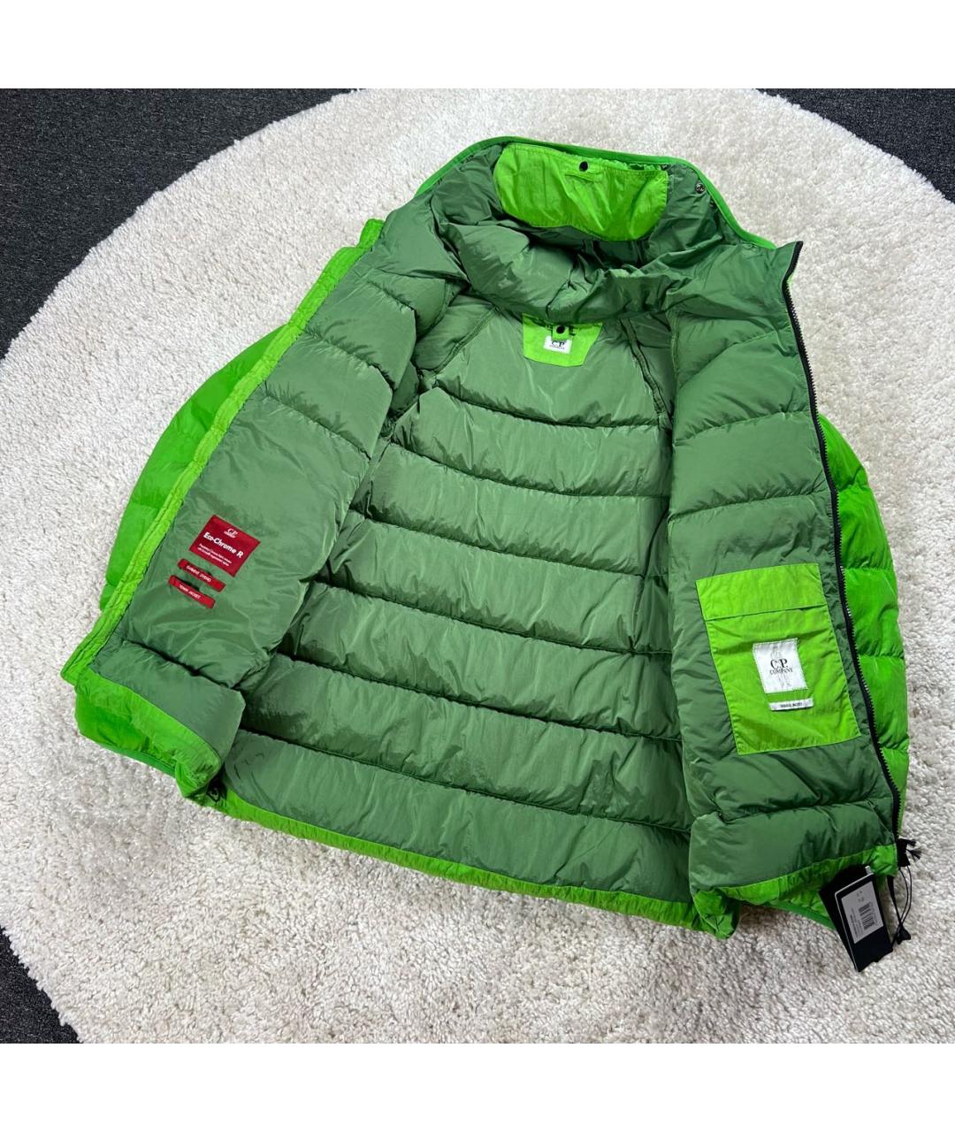 CP COMPANY Зеленый полиамидовый пуховик, фото 6