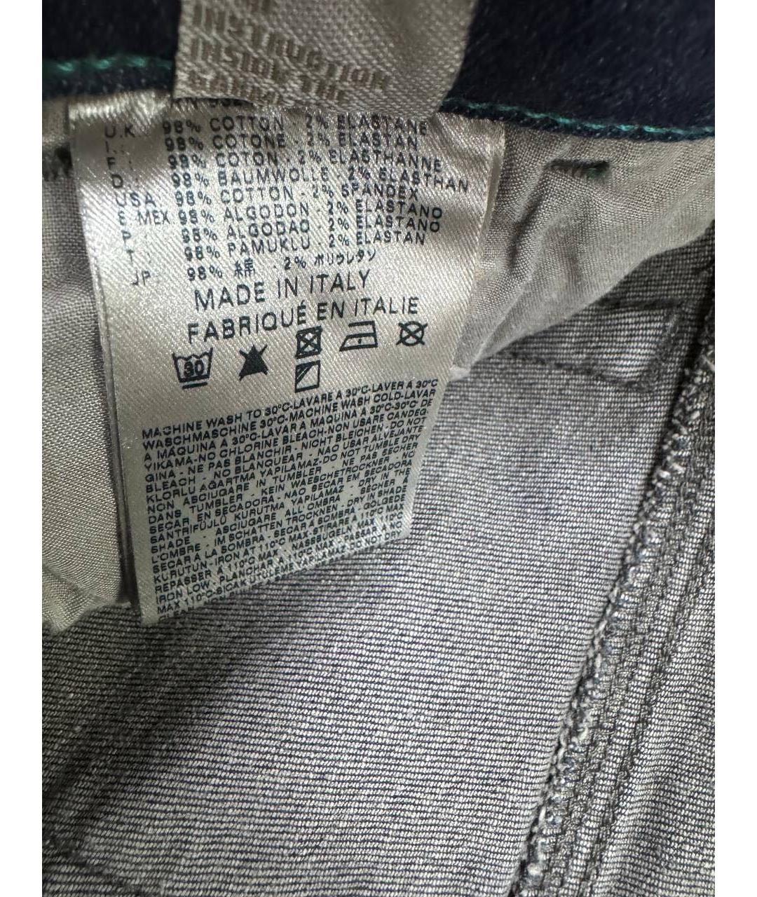 DIESEL Синие хлопко-эластановые джинсы слим, фото 8