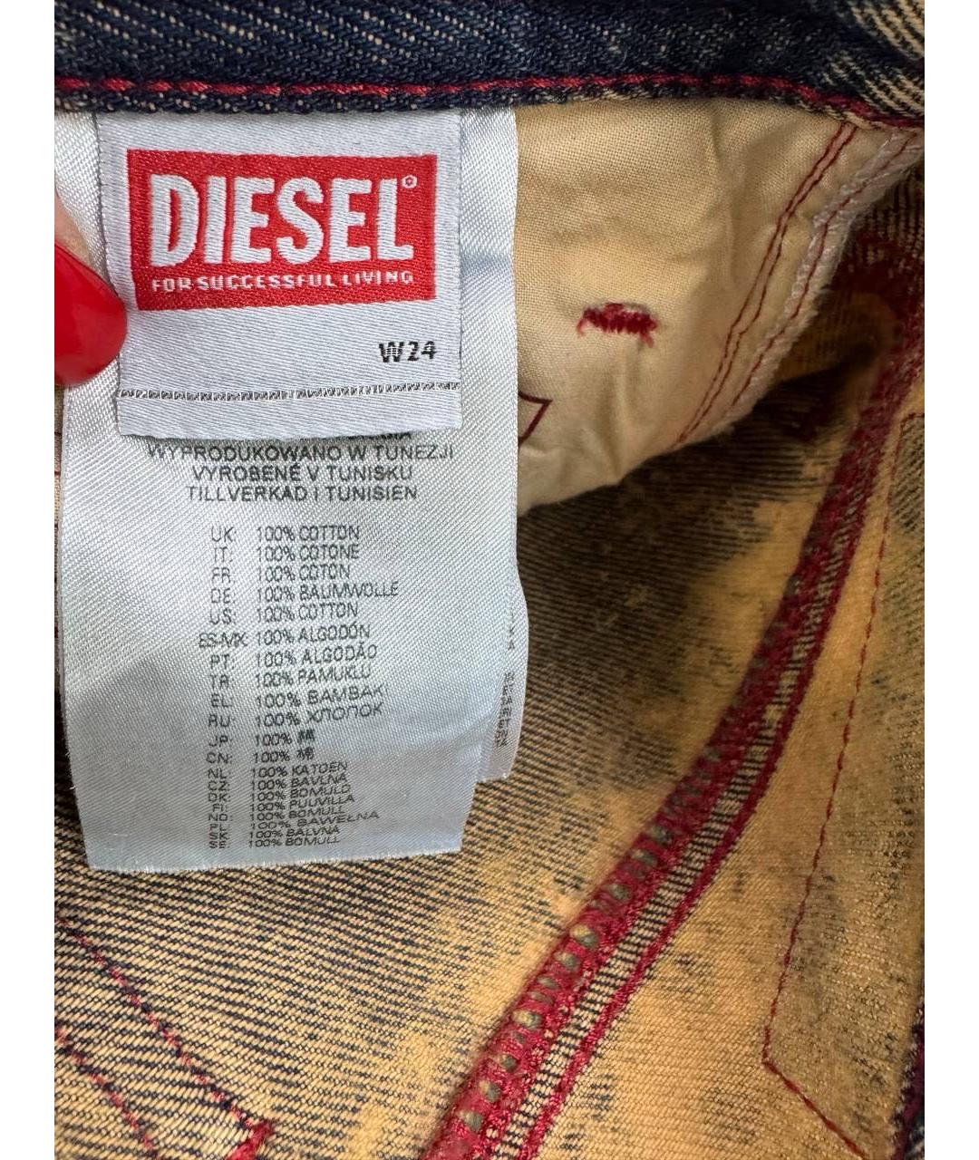 DIESEL Мульти хлопко-эластановые прямые джинсы, фото 8