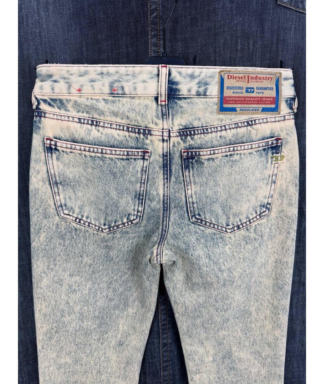 DIESEL Мульти хлопко-эластановые прямые джинсы, фото 7