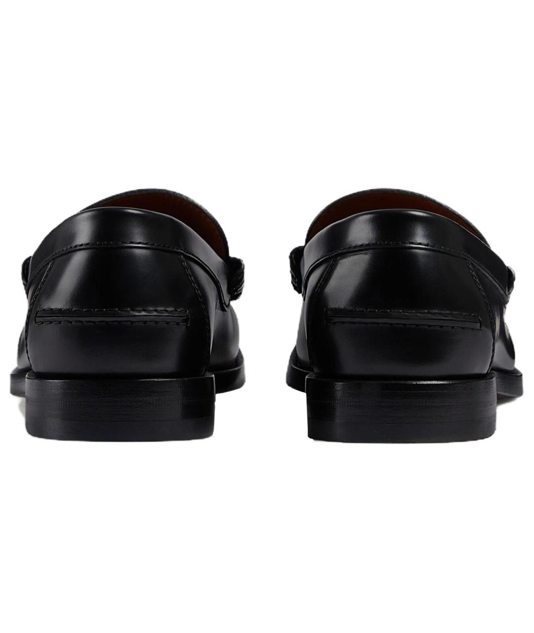 GUCCI Черные кожаные лоферы, фото 5