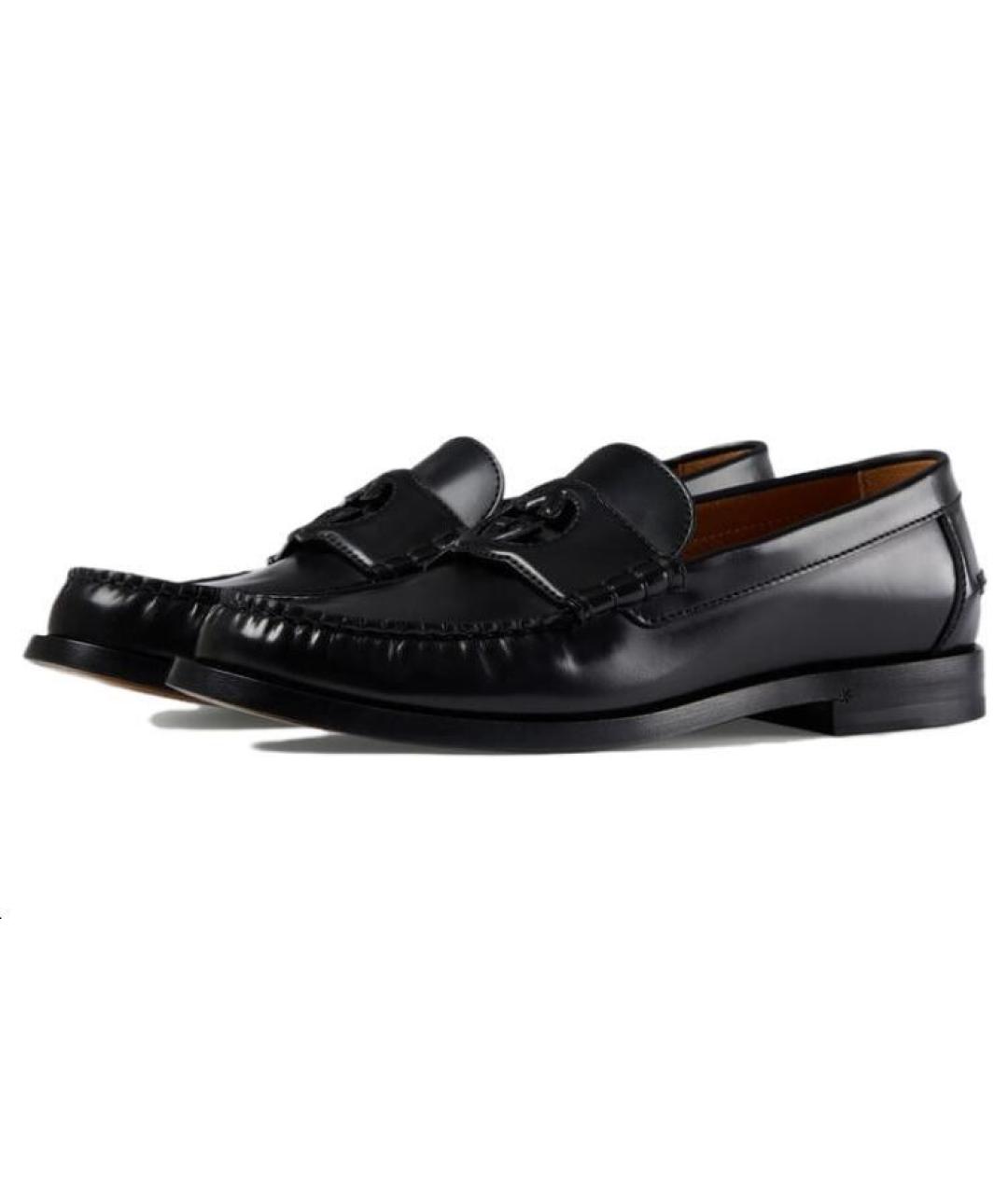 GUCCI Черные кожаные лоферы, фото 2