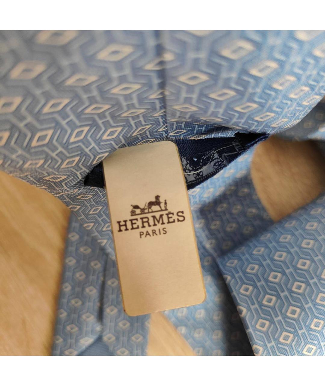 HERMES Мульти шелковый галстук, фото 6