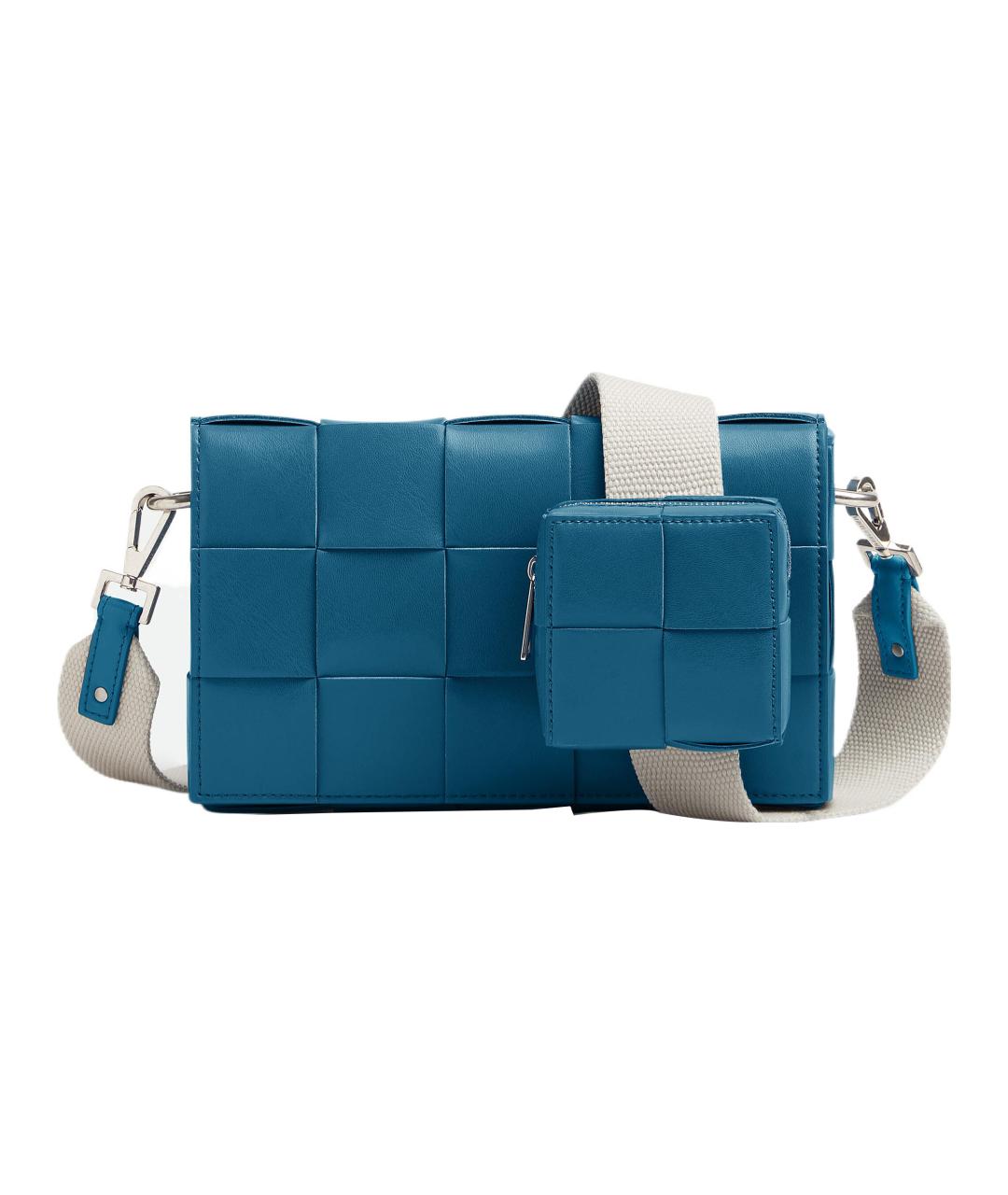 BOTTEGA VENETA Темно-синяя сумка на плечо, фото 1