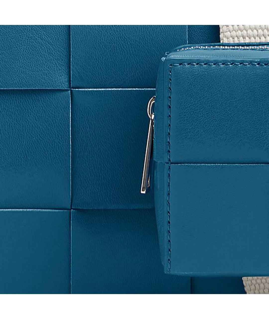 BOTTEGA VENETA Темно-синяя сумка на плечо, фото 5