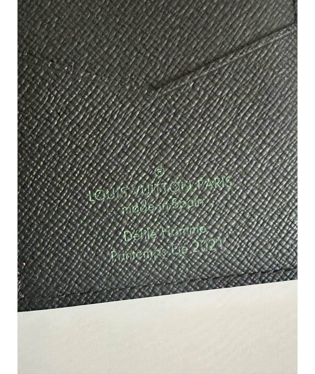 LOUIS VUITTON Коричневый кожаный кардхолдер, фото 4