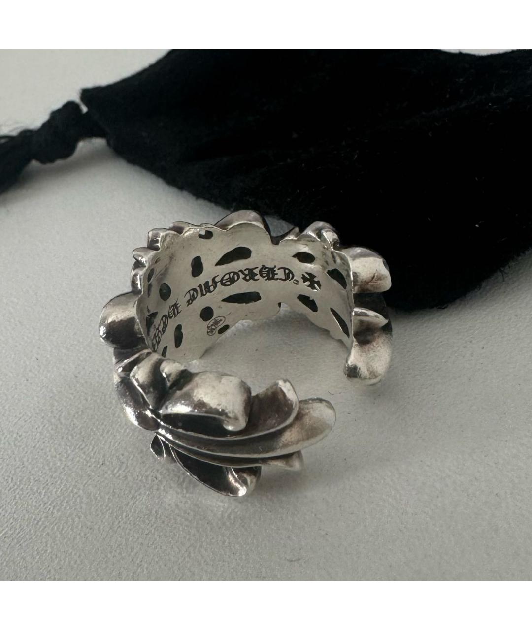 CHROME HEARTS Серебряное серебряное кольцо, фото 3