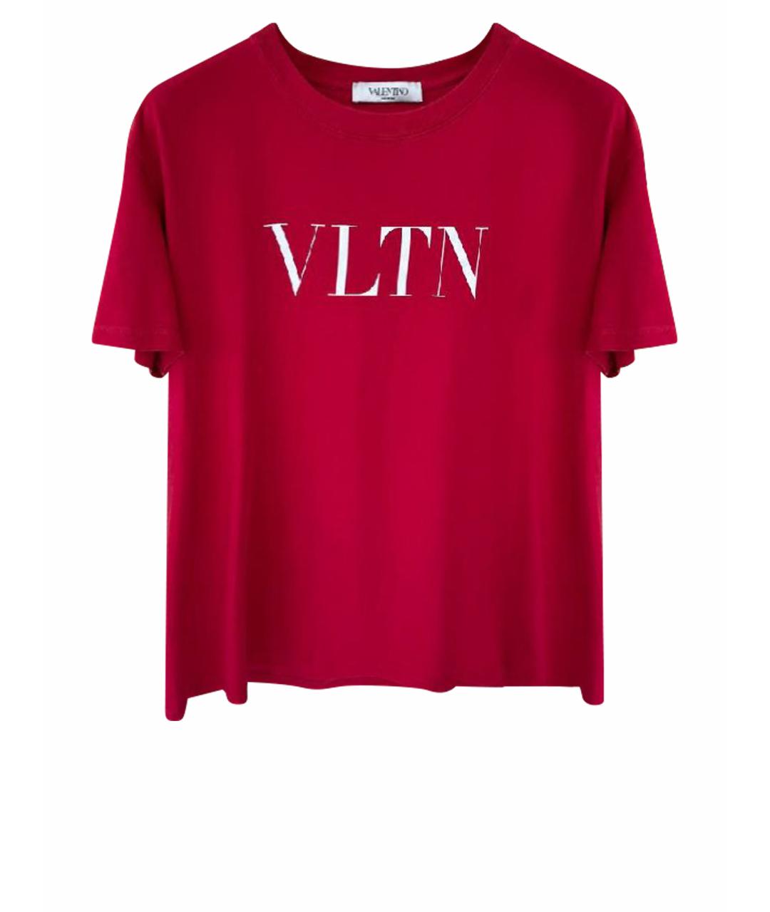 VALENTINO Бордовая футболка, фото 1