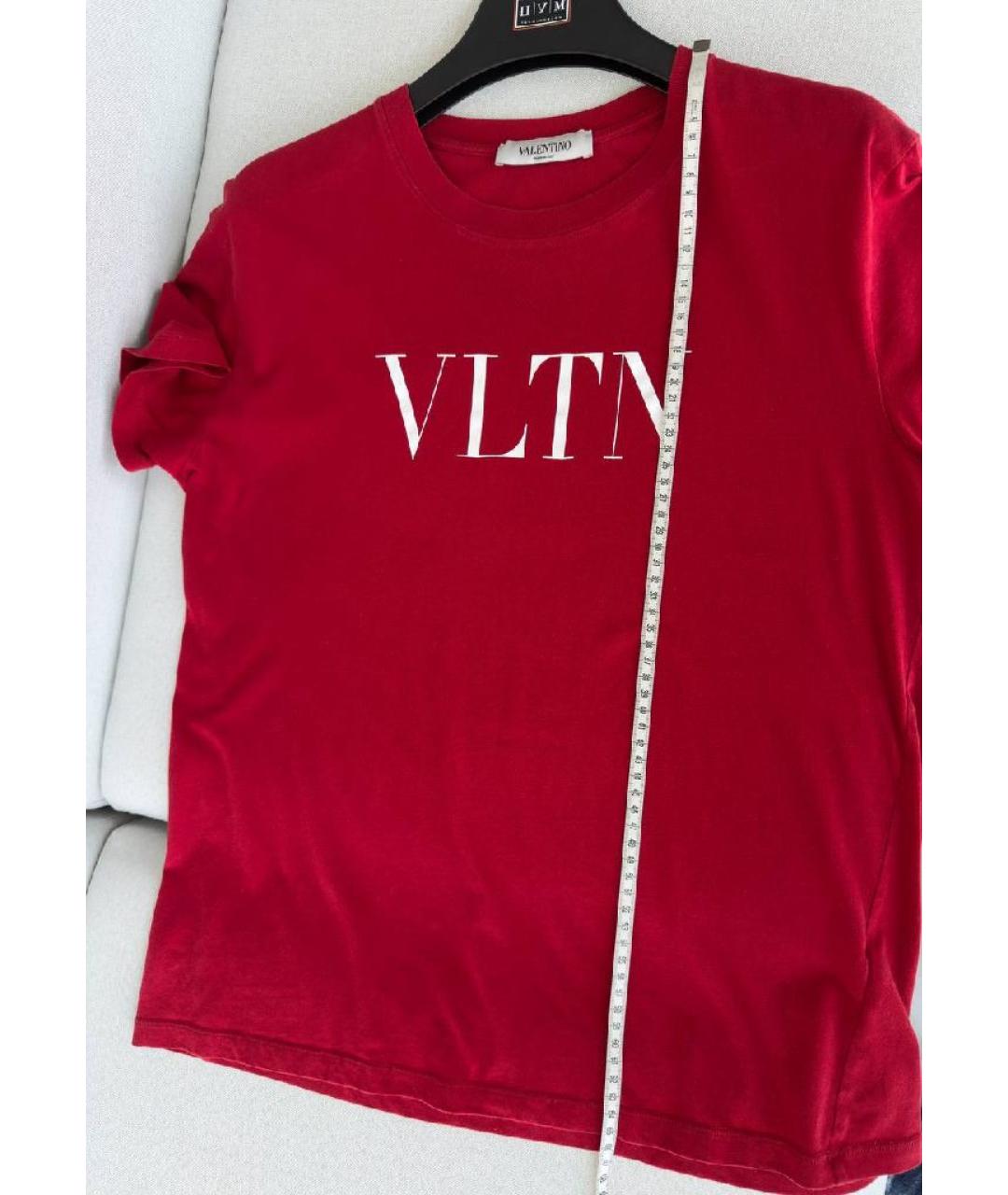 VALENTINO Бордовая футболка, фото 6