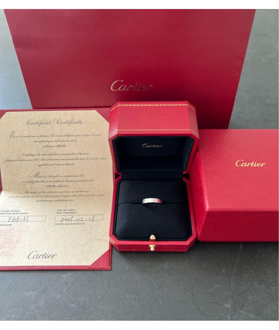 CARTIER Кольцо из белого золота, фото 2