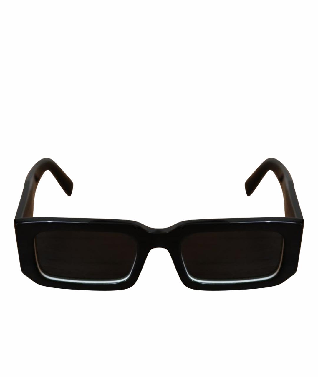 PRADA Черные пластиковые солнцезащитные очки, фото 1