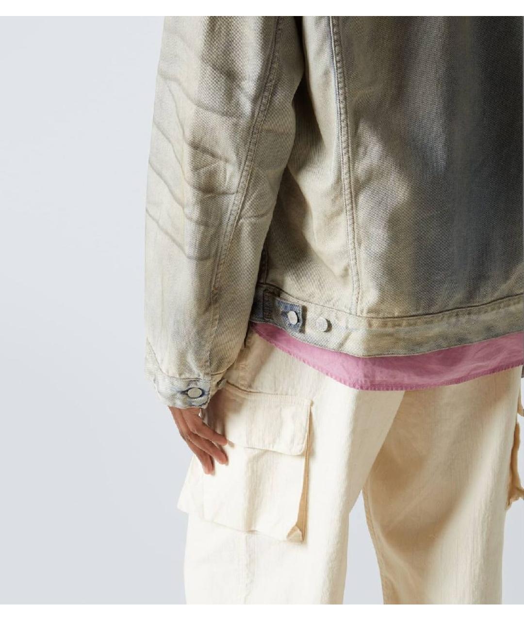 ACNE STUDIOS Голубая хлопковая куртка, фото 4