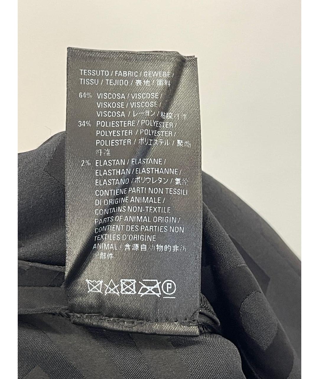 BALENCIAGA Черные вискозные повседневные брюки, фото 7