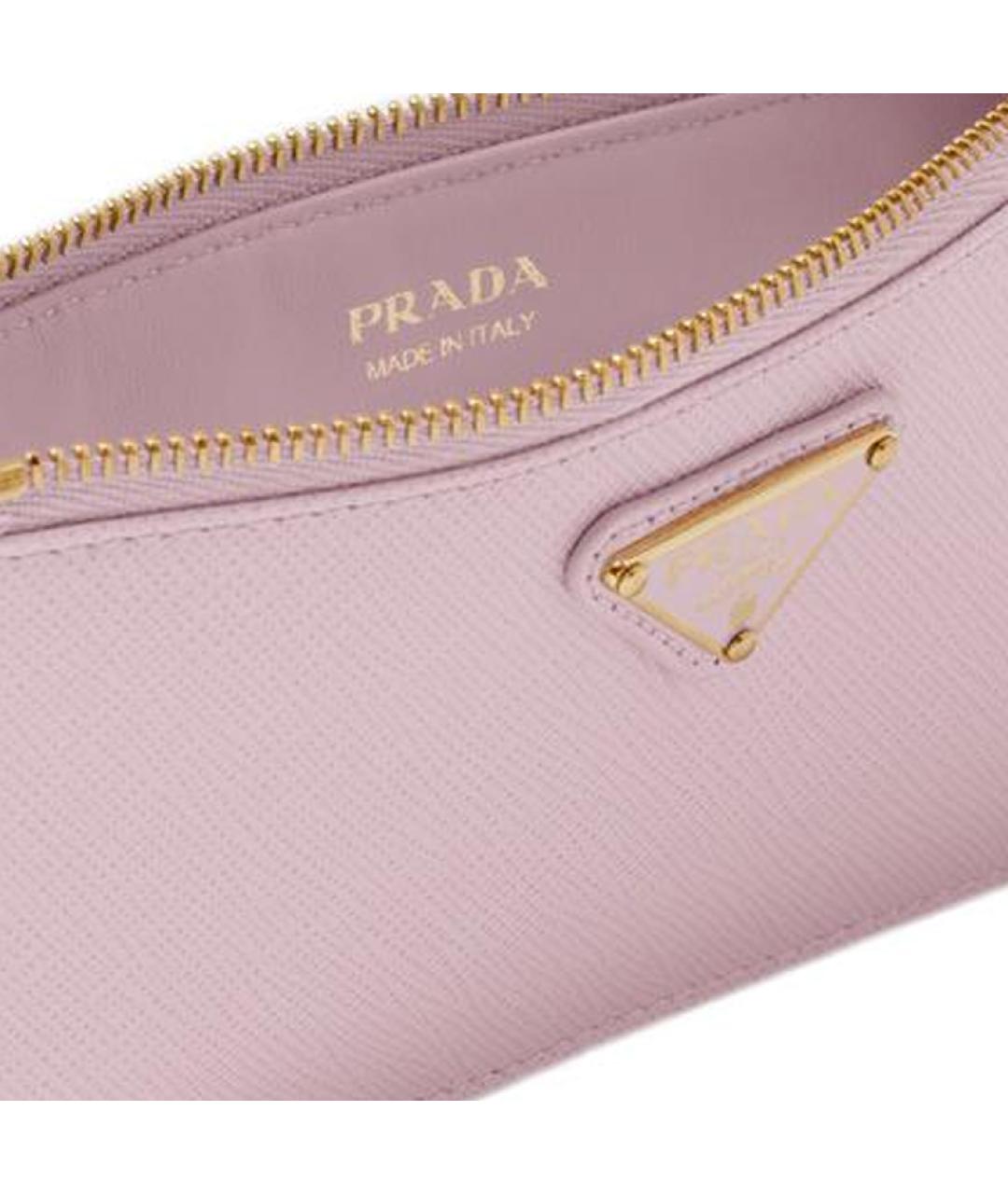 PRADA Розовый кожаный кошелек, фото 5