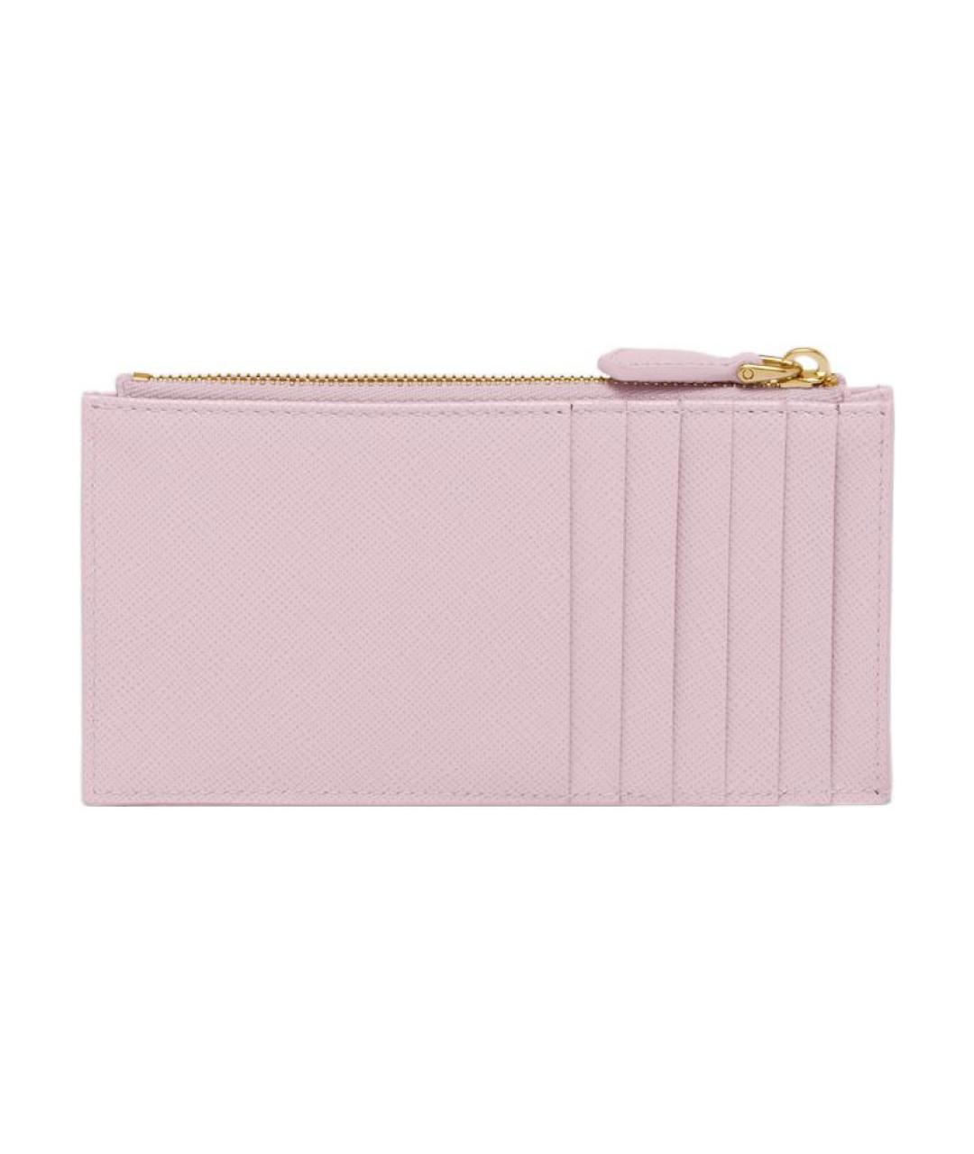 PRADA Розовый кожаный кошелек, фото 2