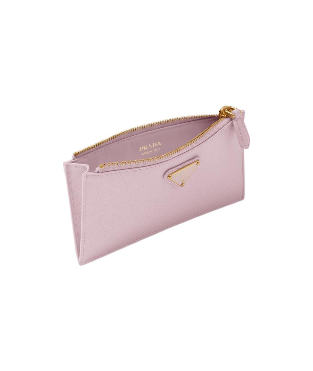 PRADA Розовый кожаный кошелек, фото 4