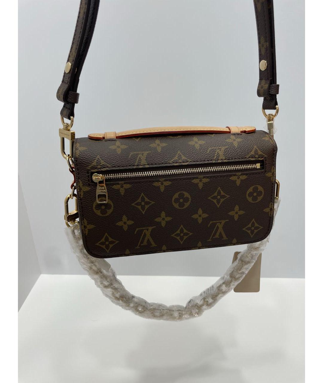 LOUIS VUITTON Коричневая сумка с короткими ручками, фото 3